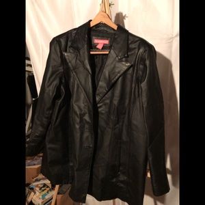 Woman Within Plus Size Leather Jacket